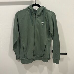Crest oversized zip up hoodie